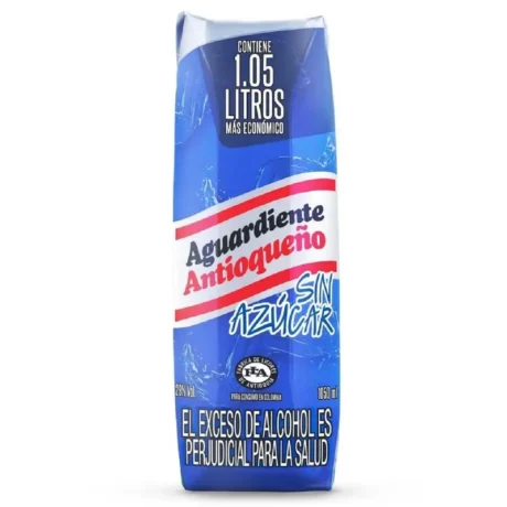 Aguardiente Antioqueño Azul En Caja Sin Azucar 1050ml