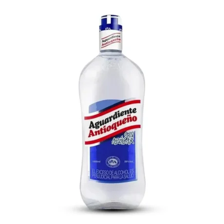 Aguardiente Antioqueño Azul Litro Sin Azucar 1000ml